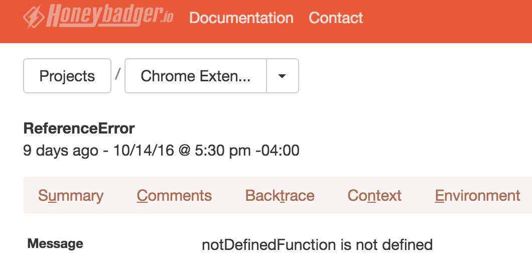 Chrome extension project