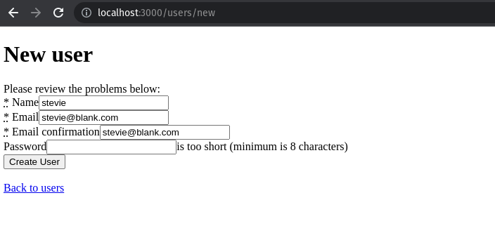 Validating input length