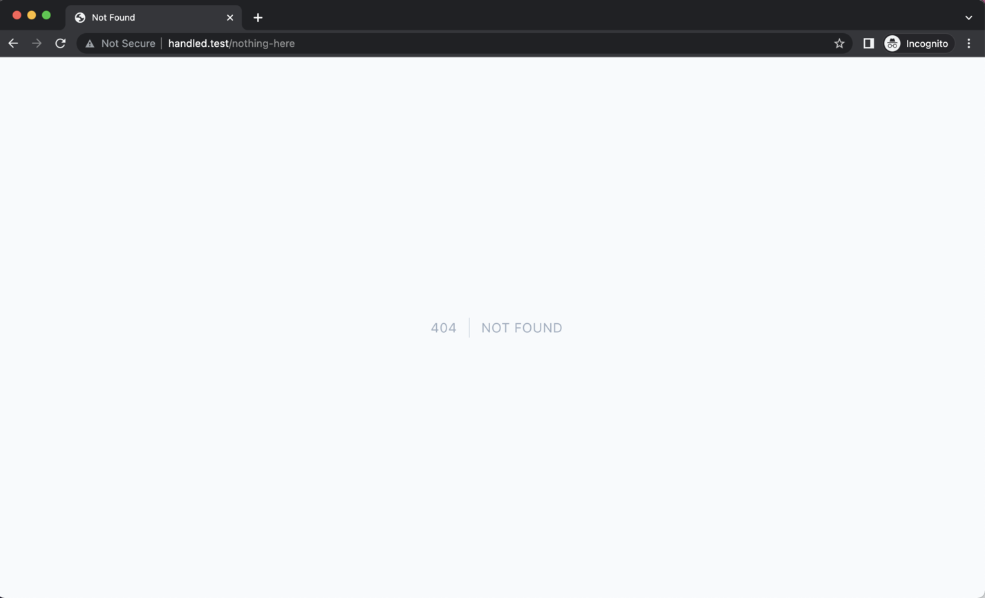 Default Laravel 404 Screen