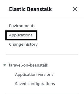 Click on "Application" from the navigation pane