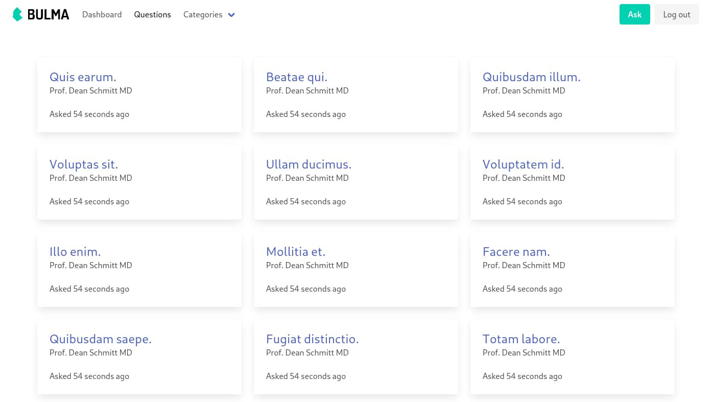 Question Board Application
