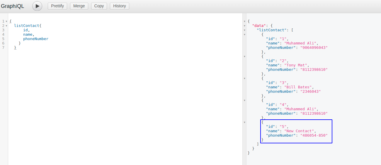 check list of contacts