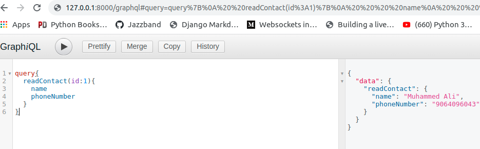 View contact with ID