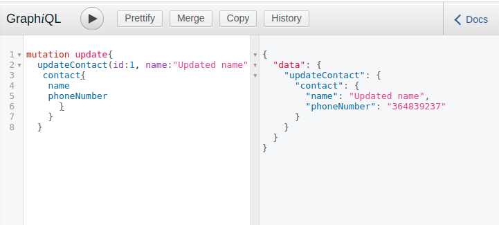Update phone number with id