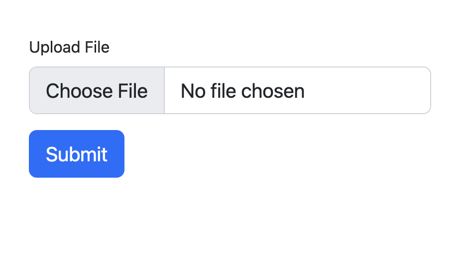 upload page screenshot
