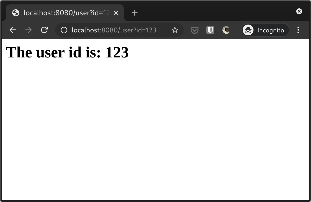 Reading query parameters