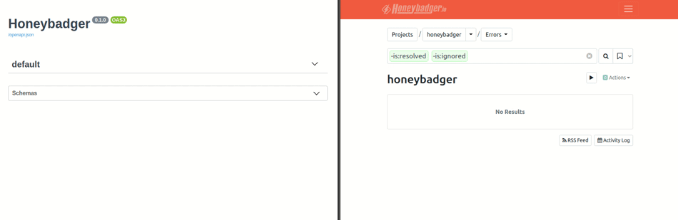 An example of the error notification system we are going to build.