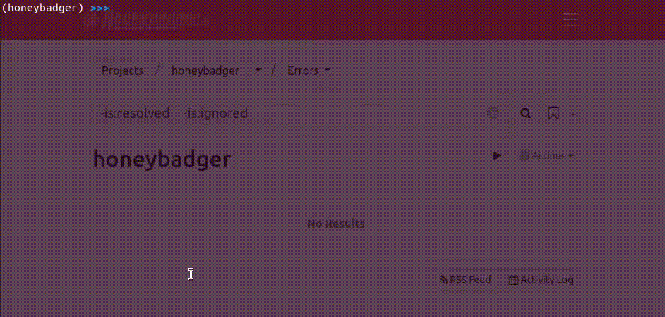 Demonstration of how an exception is sent to Honeybadger for error monitoring.