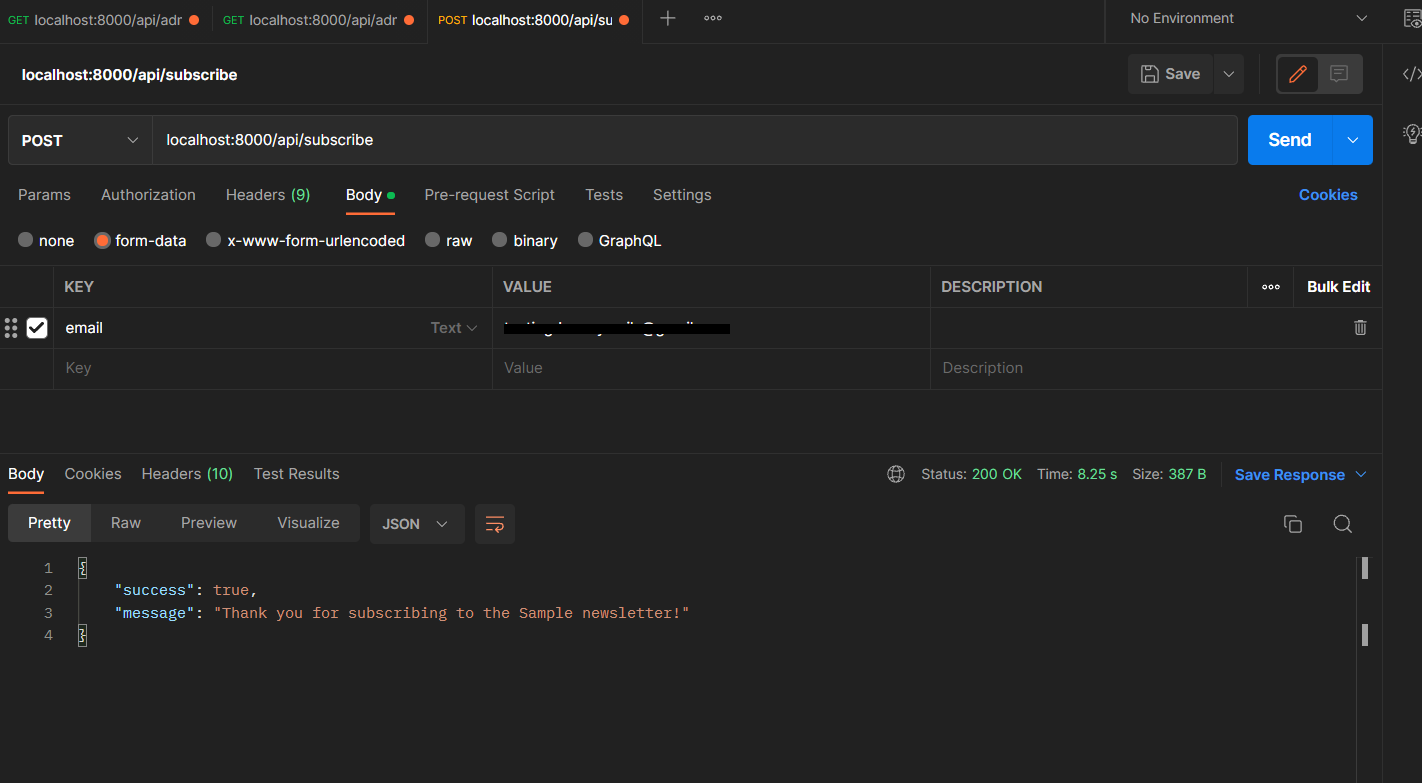 Postman-successful-test