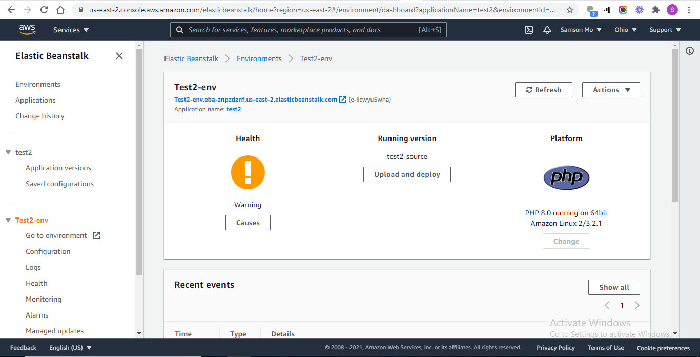 Application Dashboard