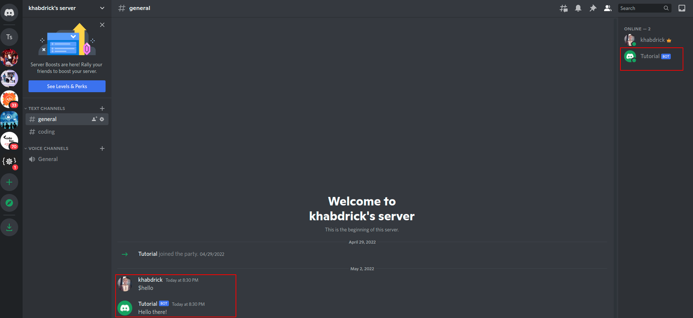 Output from the whole code