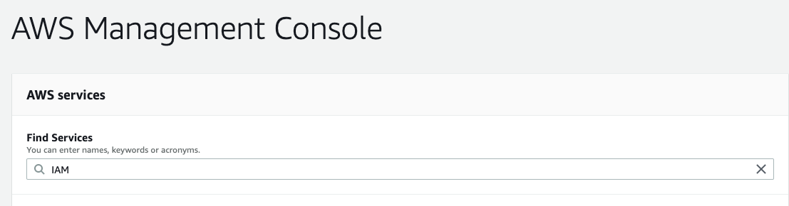 IAM Search