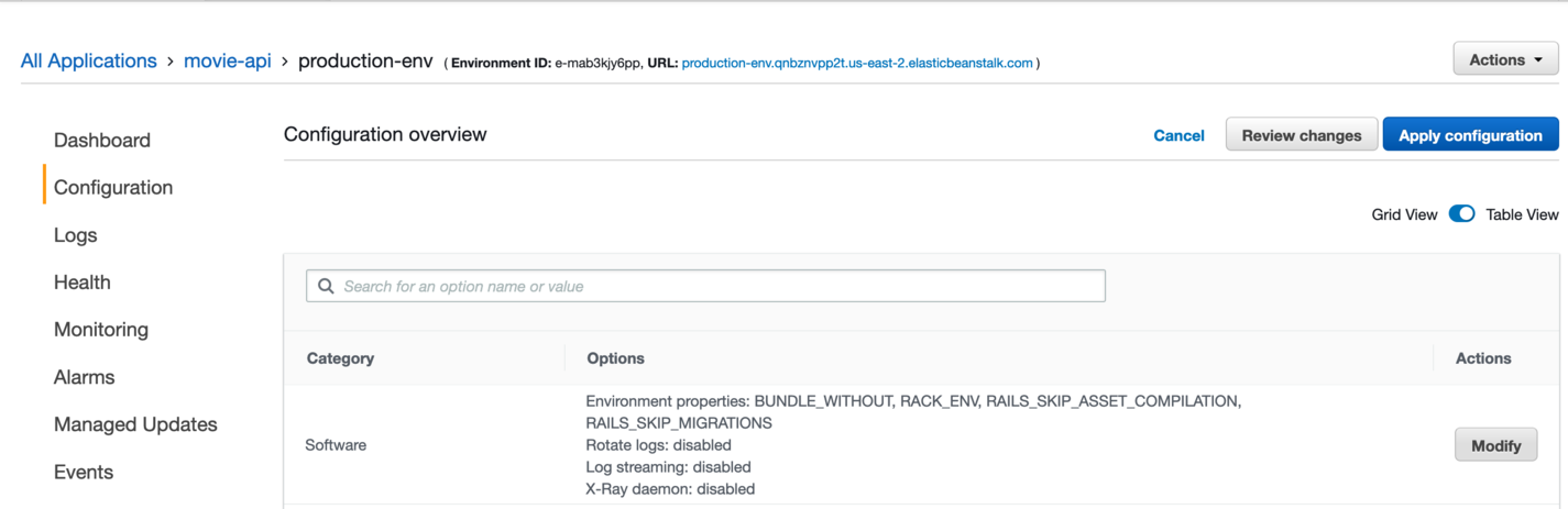 Configuration Overview