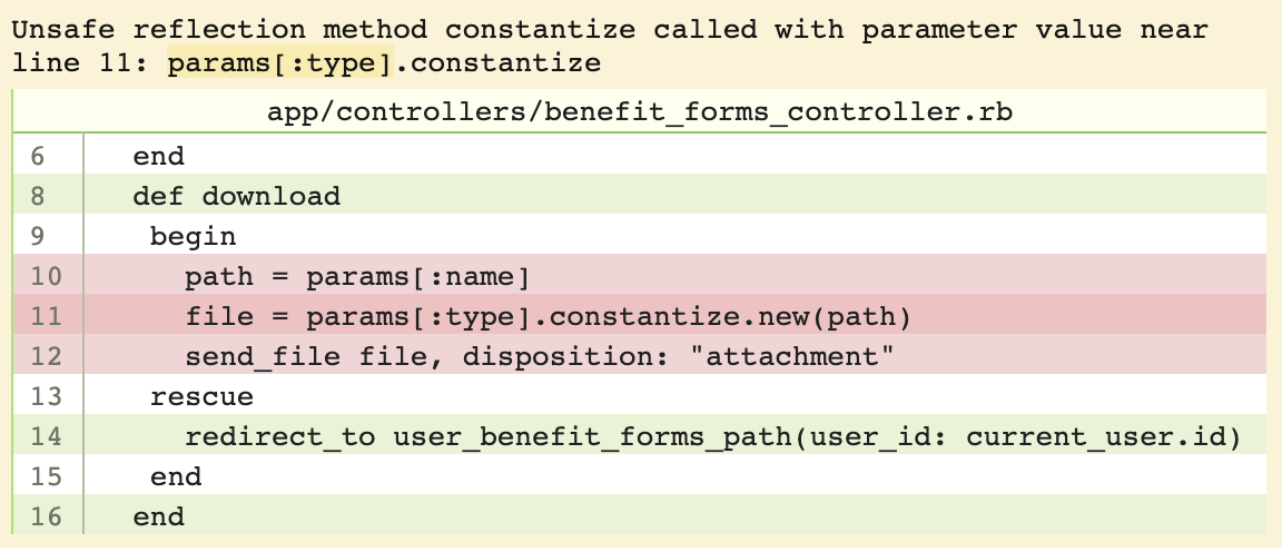 Code issue visualization