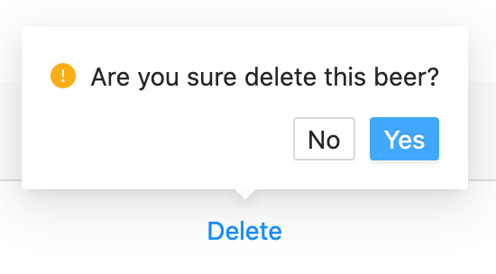 Prompting a confirm dialog before deletion