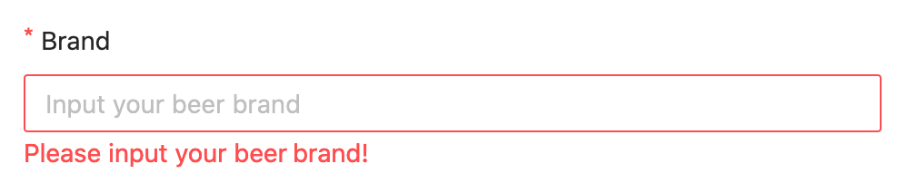 Validating form inputs