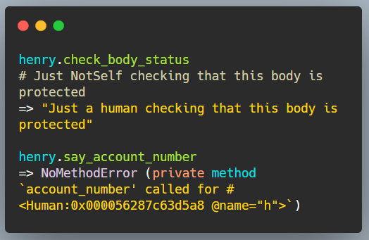 Protected methods use not-self calls