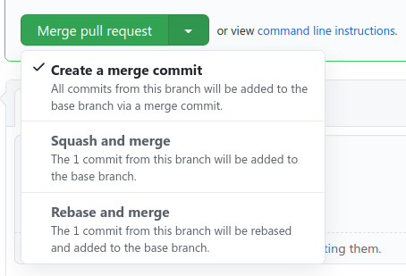 Squash commits on Github
