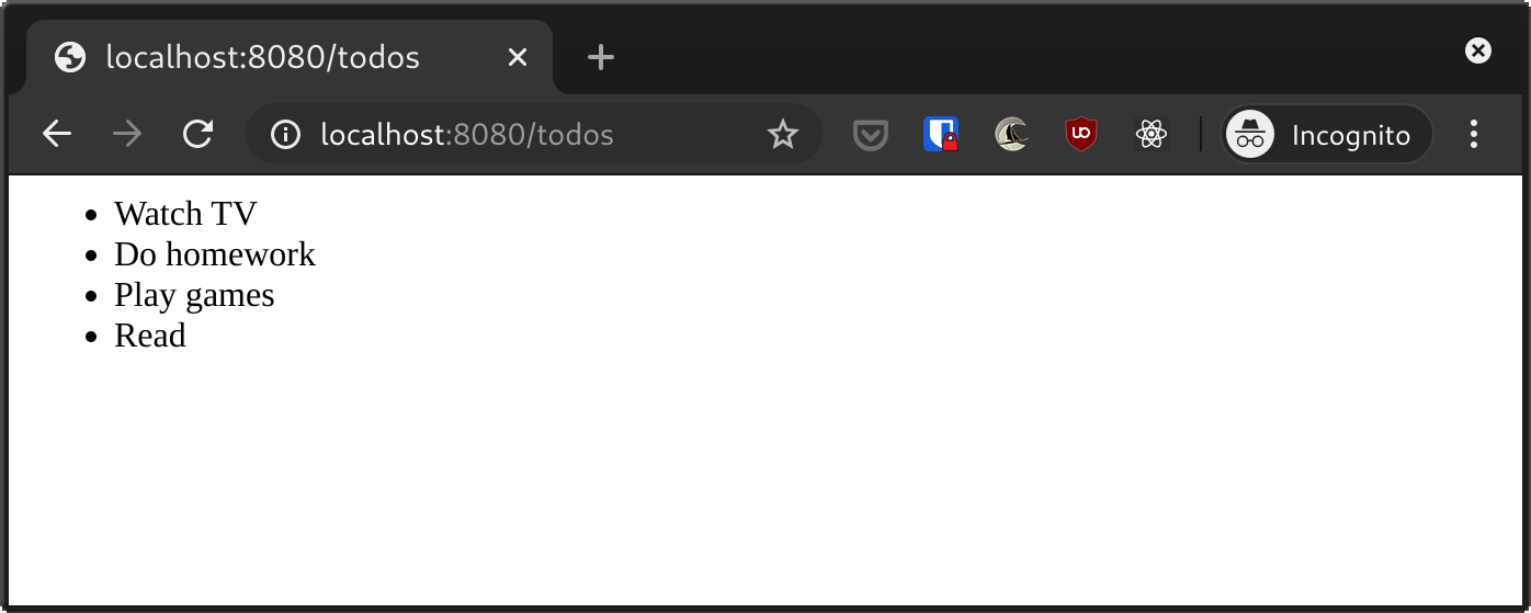 Image of HTML output rendered in Chrome