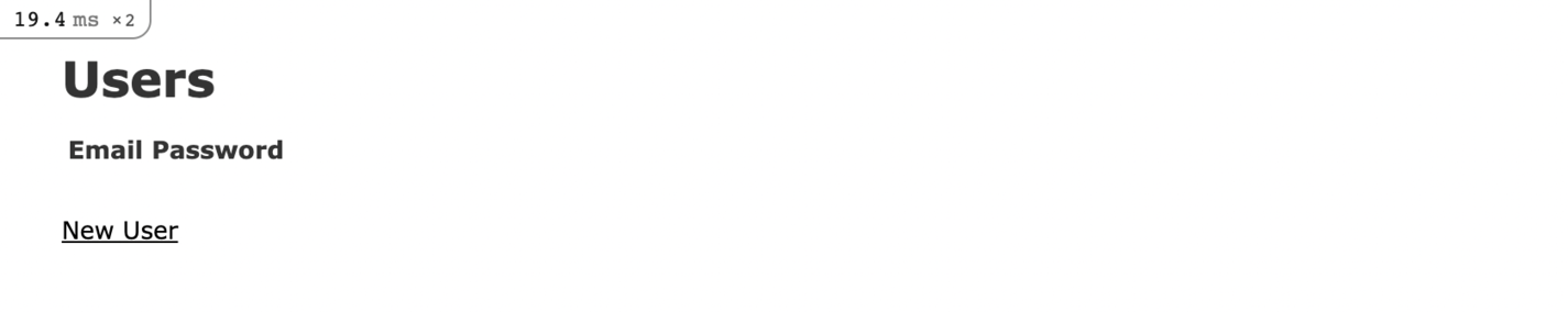 The Users' Index Page A screenshot of the users' index page